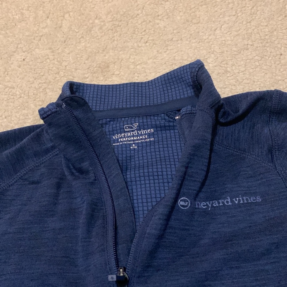 Vineyard Vines performance shep shirt 1/2 zip pullover boys xl 18 big kids - Picture 2 of 3